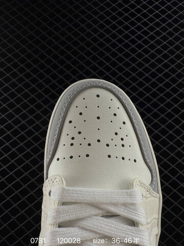 Jordan Air Jordan 1 Low Off White Black Light Grey Sail EU 36-46 Sneaker - Unisex (BS-80992)
