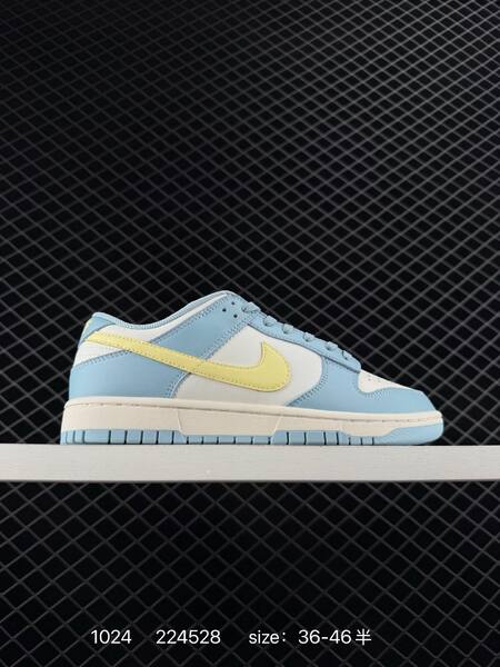 Nike SB Dunk Low white light blue yellow EU 36-46 skate lifestyle