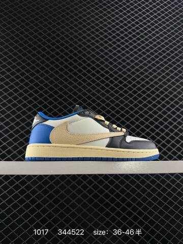 Jordan Air Jordan 1 Low Travis Scott Reverse Mocha DZ4137-106 White Black Olive Cream Red EU 36-46 Sneaker - Unisex (BS-80495)
