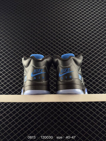 Jordan Air Jordan 5 Black Blue White EU 40-47 Basketball Shoe - Men's (BS-80925)