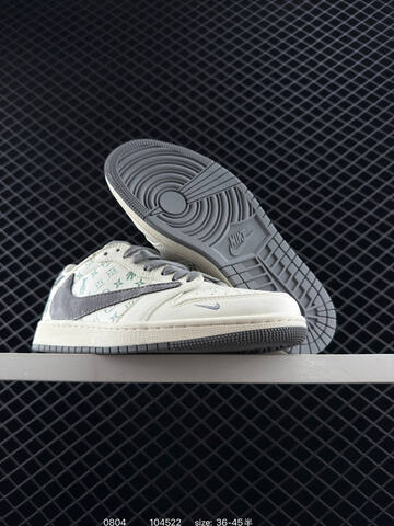 Jordan Air Jordan 1 Low OG SP Off White Grey Light Green EU 36-45 Sneaker - Unisex (BS-80976)