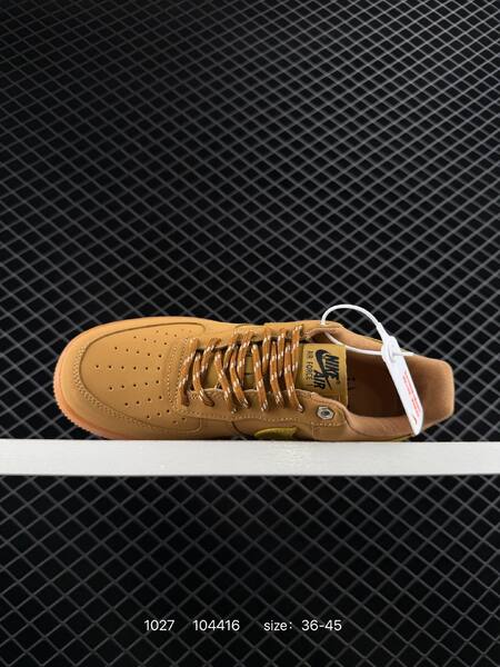 Nike Air Force 1 Low tan gum with olive swoosh EU 36-45 lifestyle