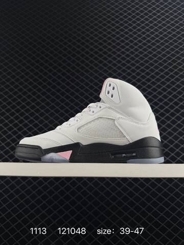 Jordan Air Jordan 5 Retro White Black Pink Grey Clear EU 39-47 Basketball Shoe - Unisex (BS-80290)
