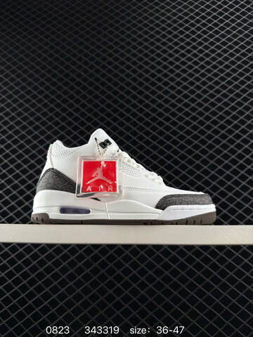 Jordan Air Jordan 3 Retro Black Sail Grey EU 36-47 Basketball Shoe - Unisex (BS-80851)