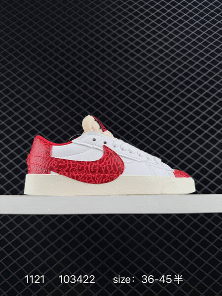 Nike Blazer Low 77 Jumbo DQ1470-140 White Red EU 36-45 5 lifestyle