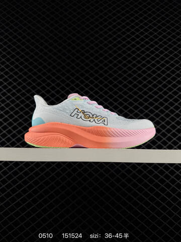 HOKA ONE ONE Mach 6 Light Pink Off White Black EU 36-45 Running Shoe Running Sneakers - Unisex (BS-86233)