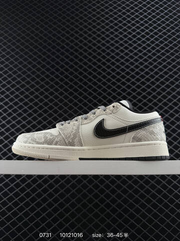 Jordan Air Jordan 1 Low Sail Grey Black Red EU 36-45 Skate Shoe - Unisex (BS-80990)