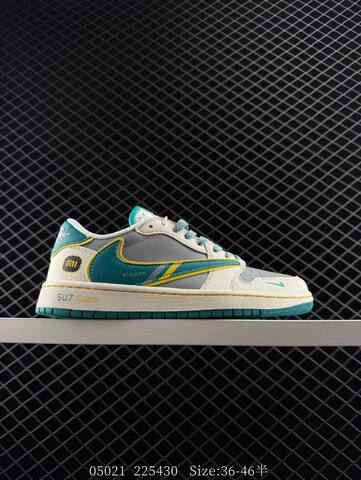 Jordan Air Jordan 1 Low OG Sail Grey Teal Yellow EU 36-46 Skate Shoe - Unisex (BS-81332)
