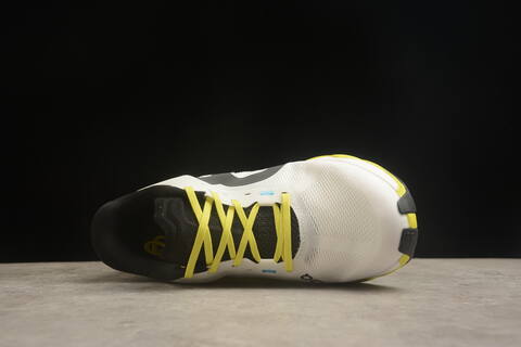 On Running Cloudflow 5 White Black Neon Yellow Running Shoe Running Sneakers (BS-59850)