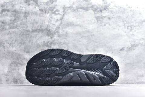 HOKA ONE ONE Project Clifton Black Dark Grey Silver Running Shoe Running Sneakers (BS-59541)