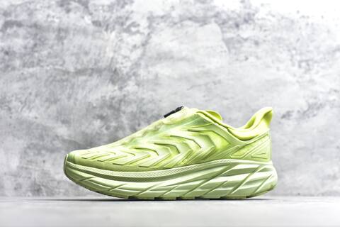 HOKA Project Clifton Neon Lime Green Running Shoe Running Sneakers (BS-59543)