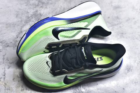 Nike Zoom Pegasus 42 White Neon Green Black Blue Running Shoe - Men's (BS-59423)