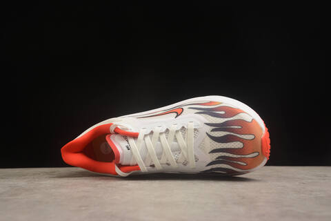 Nike Zoom Fly 6 White Bright Orange Black 260 JP EU 41 Running Shoe - Men's (BS-59843)