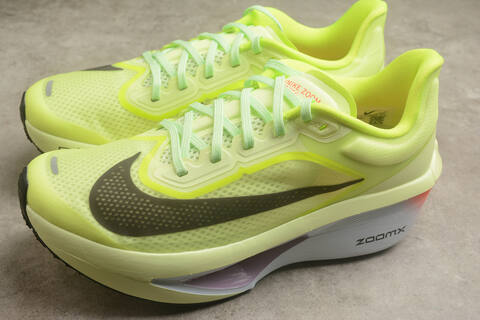Nike Zoom Fly 6 Neon Yellow Orange Light Green EU 40 Running Shoe - Men's (BS-59845)