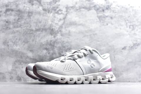 On Cloud X4 White Brown Burgundy Running Shoe Running Sneakers (BS-59771)