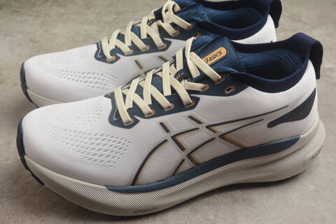 ASICS GEL KAYANO 31 1011B995 021 White Dark Blue US 8 5 EUR 42 UK 7 5 CM 26 5 Running Shoe Running Sneakers - Men's (BS-59568)