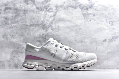 On Cloud X4 White Brown Burgundy Running Shoe Running Sneakers (BS-59771)