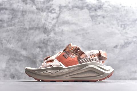 HOKA ONE ONE 1162590 DTV Light Pink Cream Peach Sandal Casual Sneakers (BS-59642)