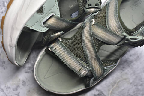 HOKA ONE ONE 1162570 SMLK Sage Green Olive White Gum Brown Sandal Casual Sneakers (BS-59641)