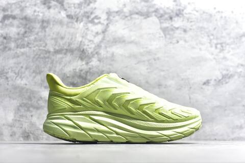 HOKA Project Clifton Neon Lime Green Running Shoe Running Sneakers (BS-59543)