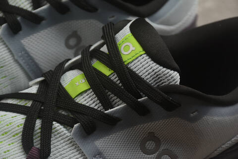 On Running Cloud X 4 3ME30040818 Glacier Grey Black Neon Green US 7 EU 40 UK 6 5 JP 25 Running Shoe Running Sneakers - Men's (BS-59775)
