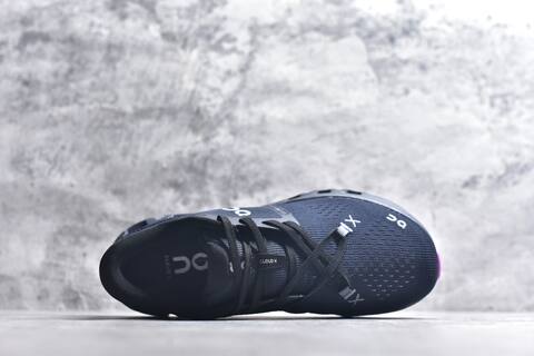 On Running Cloud X4 Navy Black Purple Running Shoe Running Sneakers (BS-59774)