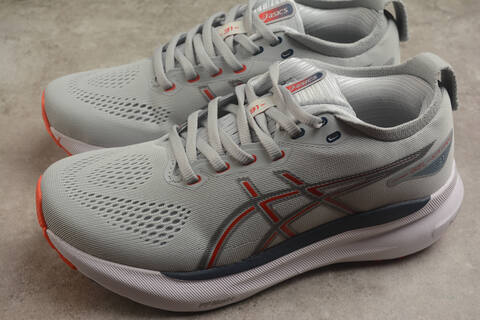 ASICS GEL-KAYANO 31 PLATINUM Piedmont Grey Fiery Red White US 7 EUR 40 UK 6 Running Shoe Running Sneakers - Men's (BS-59567)