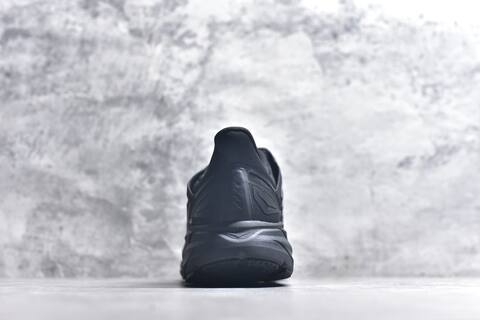 HOKA ONE ONE Project Clifton Black Dark Grey Silver Running Shoe Running Sneakers (BS-59541)