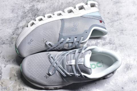 On Cloud X4 Grey White Mint Running Shoe Running Sneakers (BS-59772)