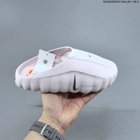 Nike Mind 001 Pregame Mule Light Pink White Silver Black EU 36-48 5 Slides - Unisex (BS-60557)