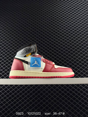 Jordan Air Jordan 1 Retro High OG NRG Fragment Design x Union Red White Black Grey Cream Blue EU 36-47 Basketball Shoe - Unisex (BS-80646)