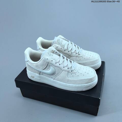 Nike Air Force 1 07 LV8 IQ4937-16 Light Beige Taupe Gray EU 36-45 Sneaker - Unisex (BS-61551)