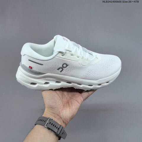On Running Cloudrunner 3 Wide White Light Grey EU 36-47 Running Shoe Running Sneakers - Unisex (BS-69497)