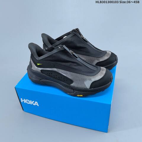 HOKA ONE ONE Project Transport Black Silver Neon Yellow EU 36-45 Trail Shoe Trail Running Sneakers - Unisex (BS-69413)