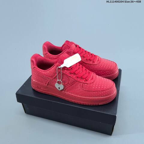 Nike Air Force 1 07 Red Pink EU 36-45 Sneaker - Unisex (BS-61540)