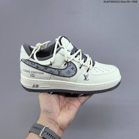 Nike Air Force 1 07 Low Off White Grey Red Black EU 36-45 Sneaker - Unisex (BS-61174)
