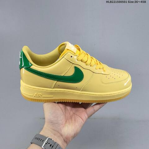 Nike Air Force 1 07 LV8 IO4489-700 Yellow Green Gum EU 36-45 Sneaker - Unisex (BS-60546)