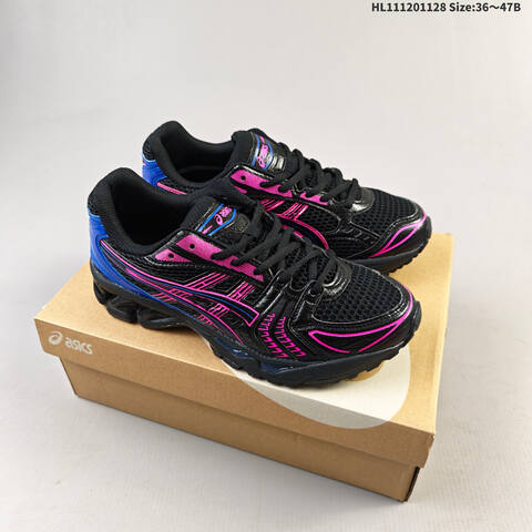 ASICS Gel-Kayano 14 Black Hot Pink Blue EU 36-47 Running Shoe Running Sneakers - Unisex (BS-69212)