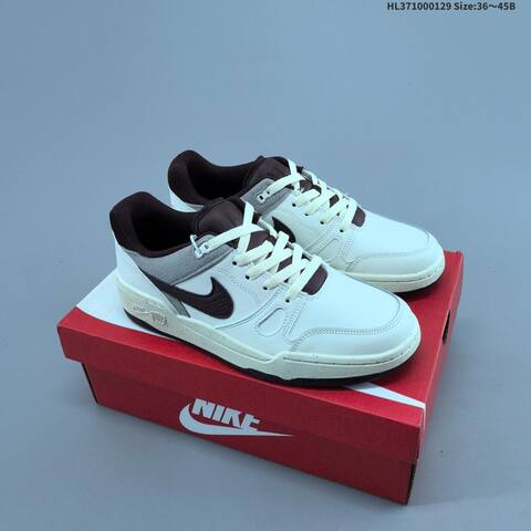 Nike Full Force Lo Sail Burgundy Grey Cream EU 36-45 Skate Shoe - Unisex (BS-61668)