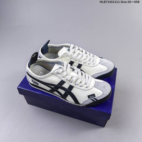 Onitsuka Tiger Mexico 66 Cream White Black Grey EU 36-45 Sneaker Casual Sneakers - Unisex (BS-69166)