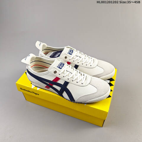 Onitsuka Tiger Mexico 66 White Navy Red EU 35-45 Sneaker Casual Sneakers - Unisex (BS-69190)