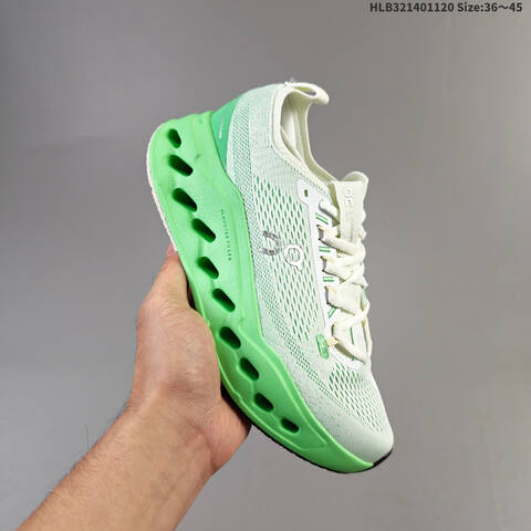 On Cloudsurfer Max White Green EU 36-45 Running Shoe Running Sneakers - Unisex (BS-69796)