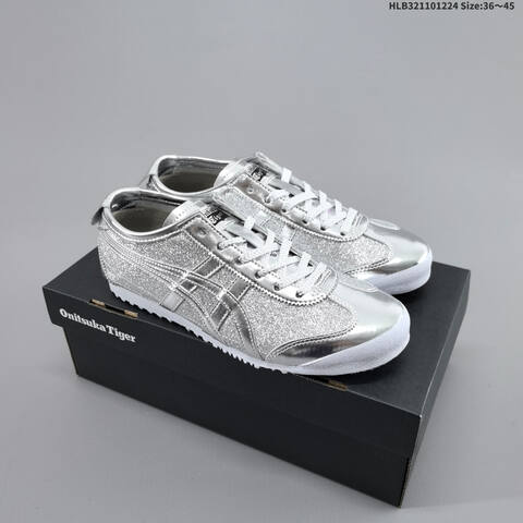 Onitsuka Tiger Mexico 66 Metallic Silver White EU 36-45 Sneaker Casual Sneakers - Unisex (BS-69130)
