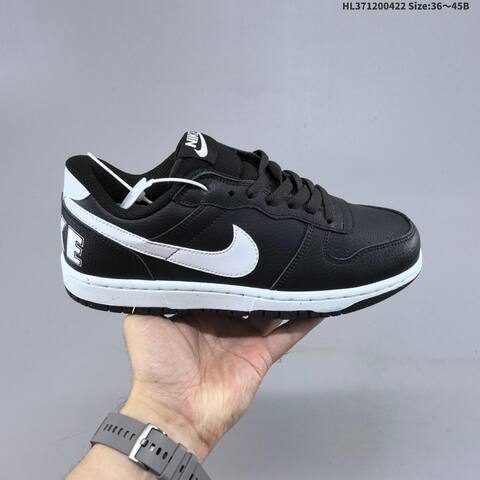 Nike Big Low Black White White Gray EU 36-45 Skate Shoe - Unisex (BS-60587)