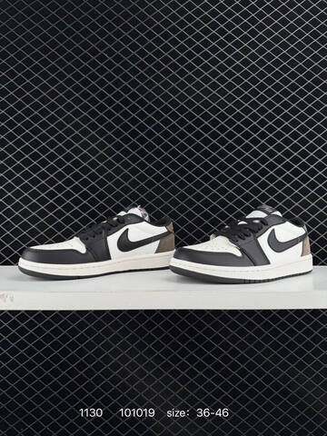 Jordan Air Jordan 1 Low OG Mocha White Black Brown Sail EU 36-46 Sneaker - Unisex (BS-80152)