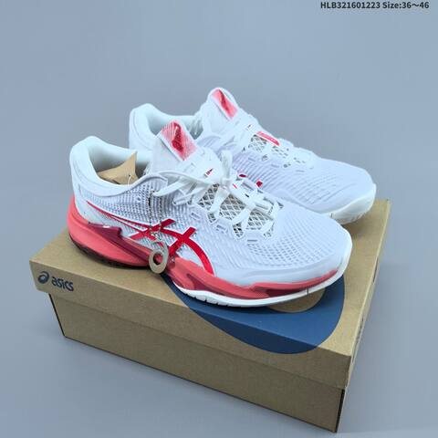 ASICS Court FF 3 Novak White Red Burgundy EU 36-46 Tennis Shoe Casual Sneakers - Unisex (BS-69133)