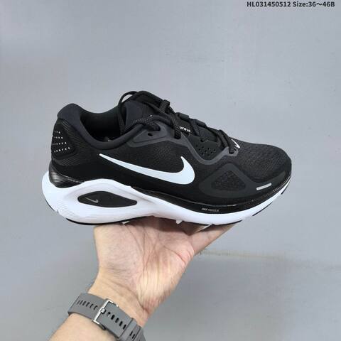 Nike Air Zoom Structure 26 HJ1102-002 Black White EU 36-46 Running Shoe - Unisex (BS-60385)