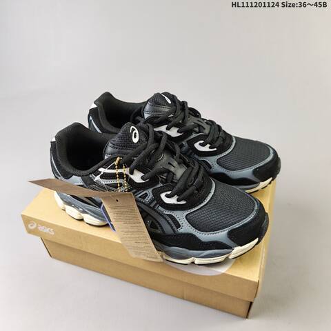 ASICS Gel-NYC Black Grey Cream Silver EU 36-45 Running Shoe Running Sneakers - Unisex (BS-69240)