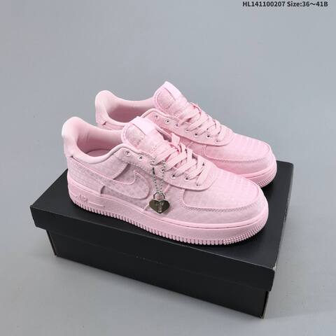 Nike Air Force 1 Low Light Pink White Silver EU 36 45 Sneaker EU 36-45 - Unisex (BS-61504)