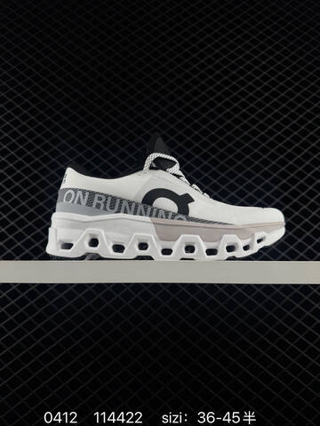 On Cloudmonster Hyper White Black Gray EU 36-45 Running Shoe Running Sneakers - Unisex (BS-85356)